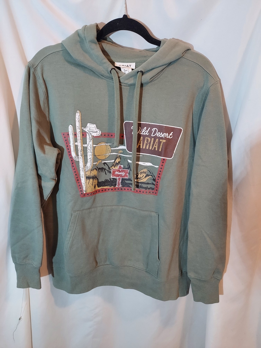 Ariat Route 66 "Wild Desert" Graphic Hoodie Sea Spray Green Size L